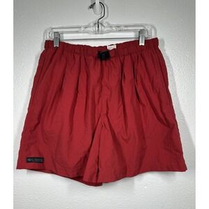 Columbia Shorts Mens Large Nylon Swim Hiking Outdoor Mesh Lined Key Pocket 90s